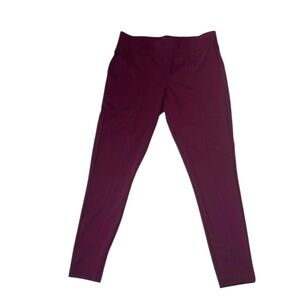 Maurices Women’s Burgundy Stretchy Pull on Legging Pants size Small